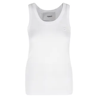Coperni Sleeveless Tops, female, White, Size: XS Lightweight Logo Tank Top