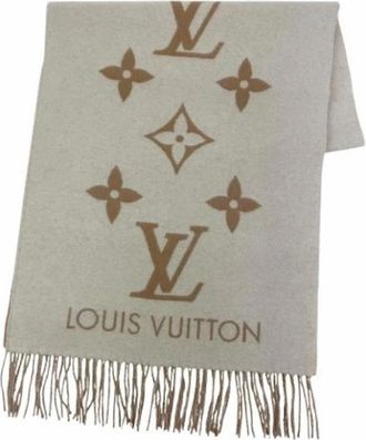 Louis Vuitton Pre-owned Stole - Dames - Vintage Accessoires - Beige - ONE Size - Kasjmier - Vintage