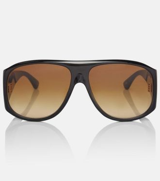 Chlo&eacute; Chlo&eacute; Logo oversized sunglasses