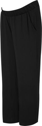 Isabella Oliver Bethany Maternity Cropped Wide-Leg Pant in Caviar Black at Nordstrom, Size 10