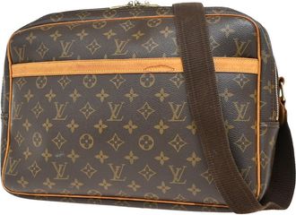 Louis Vuitton Reporter Bag Monogram Canvas Brown Canvas Bag (Pre-Owned)