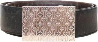 Cartier Pre-owned Leather Belt - Dames - Vintage Accessoires - Zwart - ONE Size - Leer - Vintage