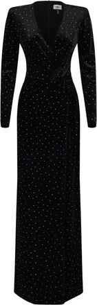 Nissa stud-embellished maxi dress - women - Velvet - 36 - Black