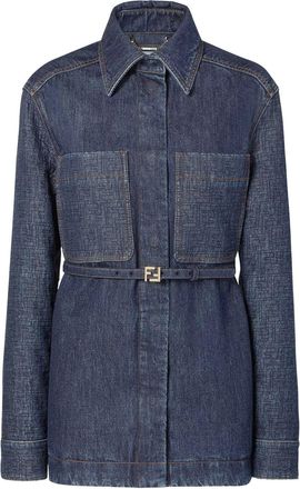 Fendi Ff Denim Jacket-Donna