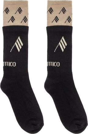 The Attico Calzini con logo - Nero