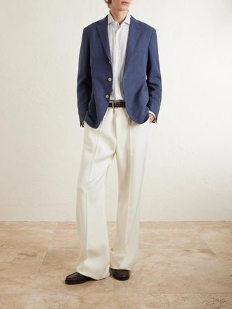 Eleventy Lyocell and Linen-Blend Suit Jacket
