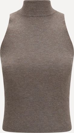 Brunello Cucinelli Gilet con collo alto e dettagli luminosi Woman M
