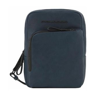 Piquadro Messenger Bags, male, Blue, Size: ONE SIZE Pocket Crossbody Bag for iPad Mini
