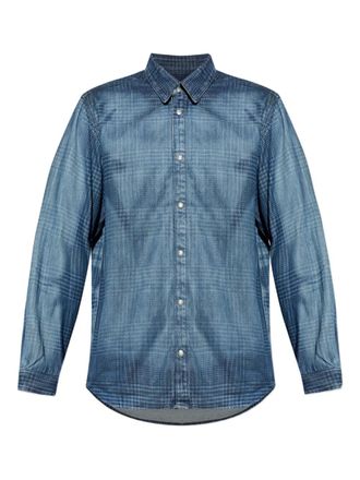 Diesel D-Simply-S13 long-sleeve shirt - men - Cotton/Lyocell/Modal - S - Blue