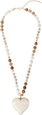 Saachi Saachi Heart Stone Short Necklace