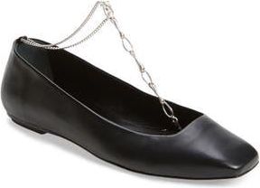 Cult Gaia Gia Chain Flat in Black at Nordstrom Rack, Size 7Us / 37Eu