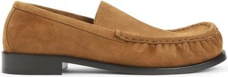 Dries Van Noten Loafer - Heren - Loafers - Bruin - 43 1/2 EU - Su&egrave;de - Schoenen