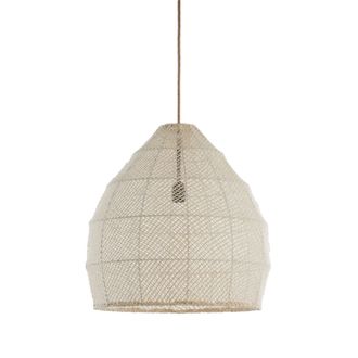 Light & Living Light & Living - L&aacute;mpara Colgante - Makassar - Beige - Textil