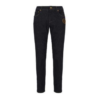 Dolce & Gabbana Regular-fit stretch jeans with print and Dgvib3 patch - male - Dolce & Gabbana - Straight Fit Jeans - Blue - 2XL - Jeans