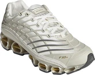 adidas Megaride F50 Sneaker in Cloud White/ice Gold/gold at Nordstrom, Size 12.5