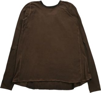 Uma Wang panelled T-shirt - Marrone