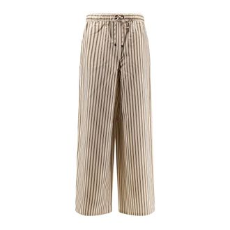 Max Mara Wide Trousers - female - Max Mara - Wide Trousers - Beige - M - Trousers