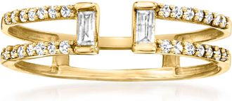 RS Pure by Ross-Simons Diamond Open-Space Ring in 14kt Yellow Gold