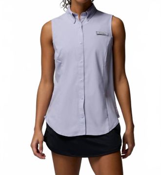 Columbia Pfg Tamiami Sleeveless Shirt In Twilight