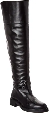Stuart Weitzman Celia Leather Over-The-Knee Riding Boot