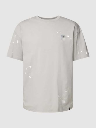 ER Elias Rumelis T-Shirt mit Motiv-Print Modell Gaetano in Hellgrau, Gr&ouml;&szlig;e S