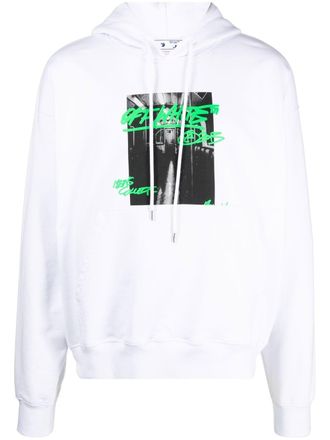 Off-white Felpa con stampa - Bianco