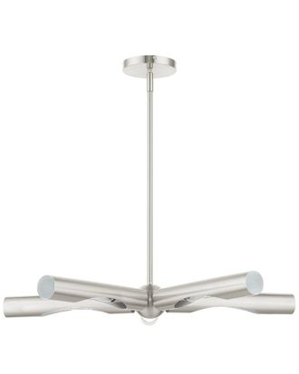 Livex Lighting Acra Nickel 5 Light Chandelier