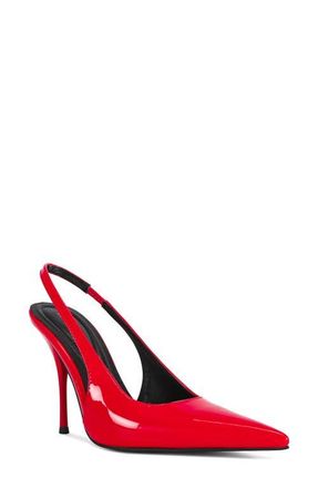 Azalea Wang Sylva Slingback Pointed Toe Pump in Red at Nordstrom, Size 7.5