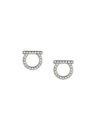 Ferragamo Gancini Crystals Earrings - L Accessories