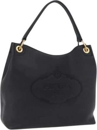 Prada Pre-owned Vintage Schoudertas - Dames - Vintage Schoudertas - Zwart - ONE Size - Leer - Vintage