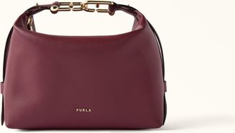 Furla Tonie Shoulder Bag Xl Red Apple Red Ares Soft Textured Leather Woman