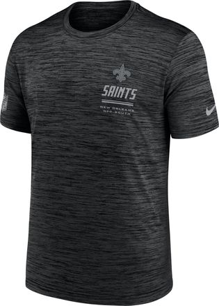 Nike New Orleans Saints Sideline Team Issue Velocity Nike Mens Dri-FIT NFL T-Shirt in Black | 02ER00A7W-7VD