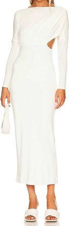 The Line By K Pascal Long Sleeve Maxi Dress In Vanilla