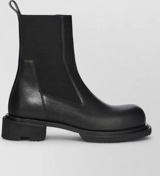 Rick Owens leather beatle boots
