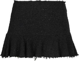 Blumarine Gebreide lurex rok - Dames - Korte rokken - Zwart - XS - Katoen - Rokken