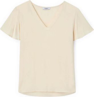 Motivi Dames, Blouses & Shirts, Beige, Maat: XS Viscose