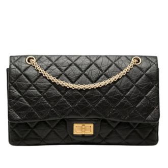 Chanel Pre-owned Double Flap Shoulder Bag - Dames - Pre-owned - Zwart - Maat: ONE Size Leer