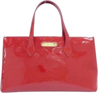 Louis Vuitton Pre-owned Handbags, female, Red, Size: ONE SIZE Pre-owned Vernis Wilshire Tote Bag