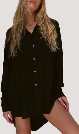 Stone Fox Swim Mimi Relaxed Fit Button-Up Cover-Up Shirtdress at Nordstrom, Size X-Small/small