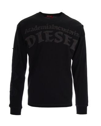 Diesel Black Crew Neck T-Shirt