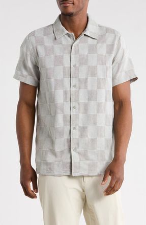 Hurley Yarn Due Textured Short Sleeve Shirt in Iguana at Nordstrom Rack, Size X-Large