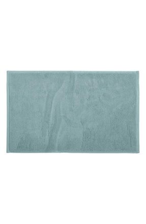 Coyuchi Cloud Loom Organic Cotton Bath Rug in Pacific Blue at Nordstrom