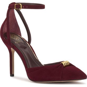 Vince Camuto Mallie Ankle Strap Pump in Pomegranate at Nordstrom, Size 9.5