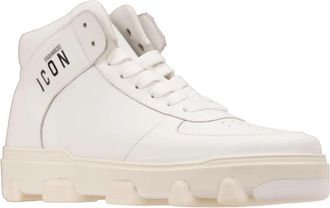 Dsquared2 High-top Sneakers - Heren - Sneakers - Wit - 42 EU - Leer - Schoenen