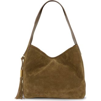 Vince Camuto Aleah Suede Tote in Reishi at Nordstrom