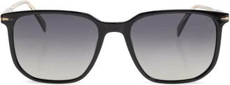 Eyewear by David Beckham Rechthoekige Zonnebril - Heren - Zonnebrillen - Zwart - ONE Size - Accessoires