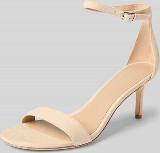 Lauren Ralph Lauren Sandalette mit Fesselriemen Modell ALLIE in Sand, Größe 40