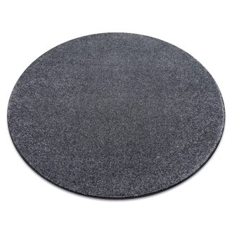 RugsX Alfombra San Miguel Gris 97 Llanura Color S&oacute;lido Grey Circulo 150 Cm