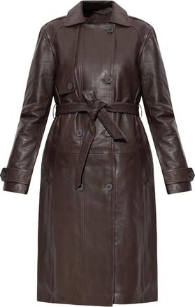 AllSaints Okena Trench Coat - Coats - Mujer - Marr&oacute;n - 2XS