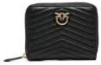 Pinko Pinko, Accessoires, Dames, Zwart, ONE Size, Leer, Love Lady Puff Big Sheep Nappa
